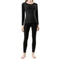 thumbnail image 1 of FAZVAOO Cotton Thermal Underwear for Women Long Johns Crew Neck Warm Top and Bottom Size M-3XL, 1 of 3