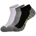 thumbnail image 1 of FAZVAOO Crew Socks for Women Cotton Unisex Non Slip Thick Athletic Running Socks Multicolor, 1 of 5