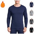 thumbnail image 1 of FAZVAOO Men's Long Sleeve Base Layer Shirt Stretchy Warm Winter Layering Shirt, 1 of 4