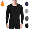 thumbnail image 1 of FAZVAOO Men's Long Sleeve Base Layer Shirt Stretchy Warm Winter Layering Shirt, 1 of 3