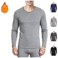thumbnail image 1 of FAZVAOO Men's Long Sleeve Base Layer Shirt Stretchy Warm Winter Layering Shirt, 1 of 3