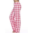 thumbnail image 1 of FAZVAOO Pajama Pants for Women Plus Size Plaid Wide Leg Drawstring Elastic Waist Home Long Pants, 1 of 4