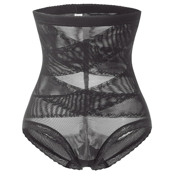 FAZVAOO Shapewear for Women,Tummy Control High Waist Lace Underwear Bottoms Briefs
