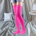 thumbnail image 1 of FAZVAOO Socks for Women Over The Knee Wool Thick Warm Socks Pink, 1 of 5