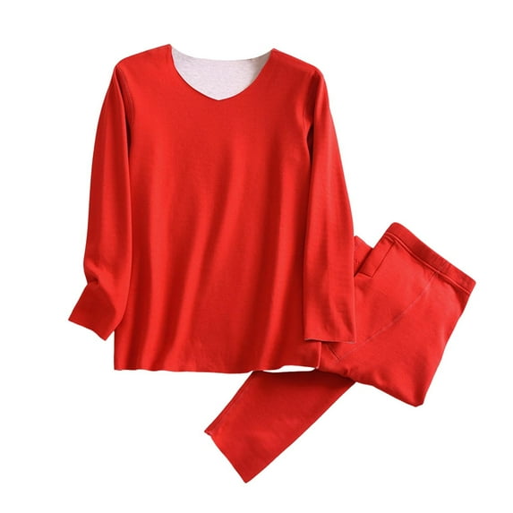 FAZVAOO Thermal Underwear Men Long Johns V-Neck Warm Top and Bottom Size L-3XL