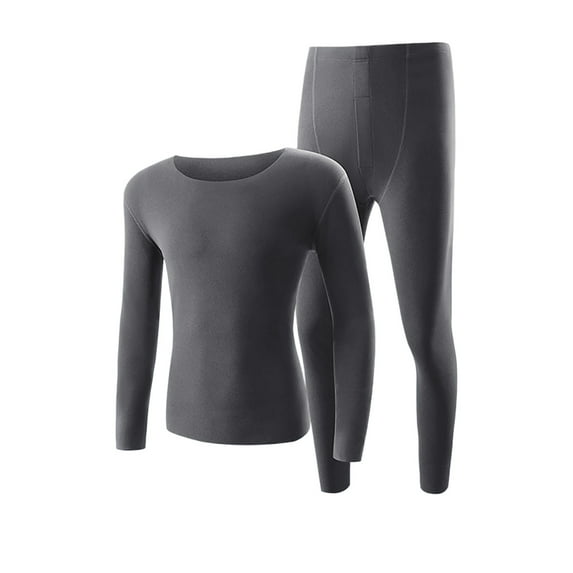 FAZVAOO Thermal Underwear for Women Long Johns Crew Neck Seamless Warm Top and Bottom Size L-4XL