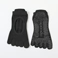 thumbnail image 1 of FAZVAOO Toe Socks for Women Cotton Mesh Athletic Socks Black, 1 of 4