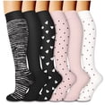 thumbnail image 1 of FAZVAOO Women's Compression Socks Warm Athletic Home Socks,Multicolor 4 Pairs, 1 of 1