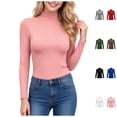 thumbnail image 1 of FAZVAOO Women's High Neck Base Layer Shirt Stretchy Warm Winter Layering Shirt, 1 of 9