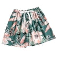 thumbnail image 1 of FAZVAOO Women's Pajama Shorts,Floral Printed Drawstring Elastic Waist Sleep Shorts,7"Inseam, 1 of 5