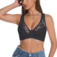 thumbnail image 1 of FAZVAOO Womens Deep V Bras Comfortable No Underwire Front Closure Full Coverage Cup Bra Size S-XXL, 1 of 7