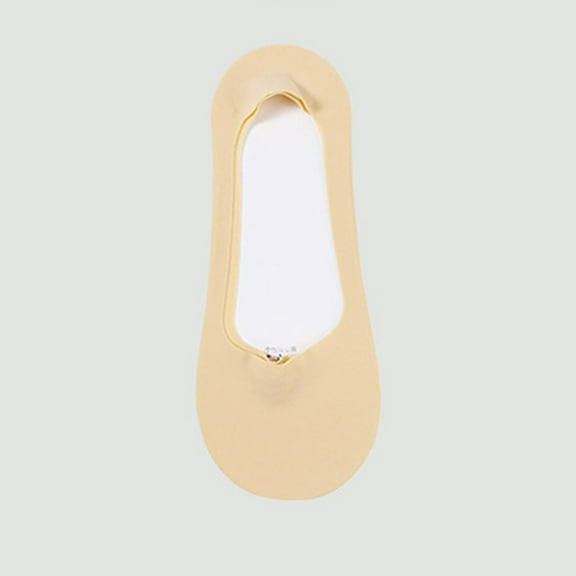 FAZVAOO Womens Socks Ankle Non Slip Mesh Thin Socks Beige