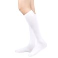 thumbnail image 1 of FAZVAOO Womens Socks Cotton Crew Fashion Solid Color Leg Socks White, 1 of 2