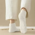 thumbnail image 1 of FAZVAOO Womens Socks Fuzzy Ankle Non Slip Velvet Thick Socks White, 1 of 7
