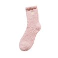 thumbnail image 1 of FAZVAOO Womens Socks Fuzzy Crew Fleece Warm Sleep Socks Pink, 1 of 2
