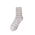 thumbnail image 1 of FAZVAOO Womens Socks Fuzzy Crew Fleece Warm Sleep Striped Socks Pink, 1 of 8