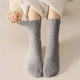 thumbnail image 1 of FAZVAOO Womens Socks Fuzzy Crew Thick Warm Socks Gray, 1 of 6