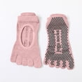 thumbnail image 1 of FAZVAOO Womens Toe Socks Cotton Mesh Athletic Socks Pink, 1 of 4