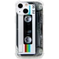 thumbnail image 1 of FAteamll Case for iPhone 13 Mini, Matte Finish Heavy Duty Soft Back Cover with Reinforced Corners TPU Soft Bumper Retro Cassette Tape Case Compatible with iPhone 13 Mini 5.4 Inch, 1 of 7