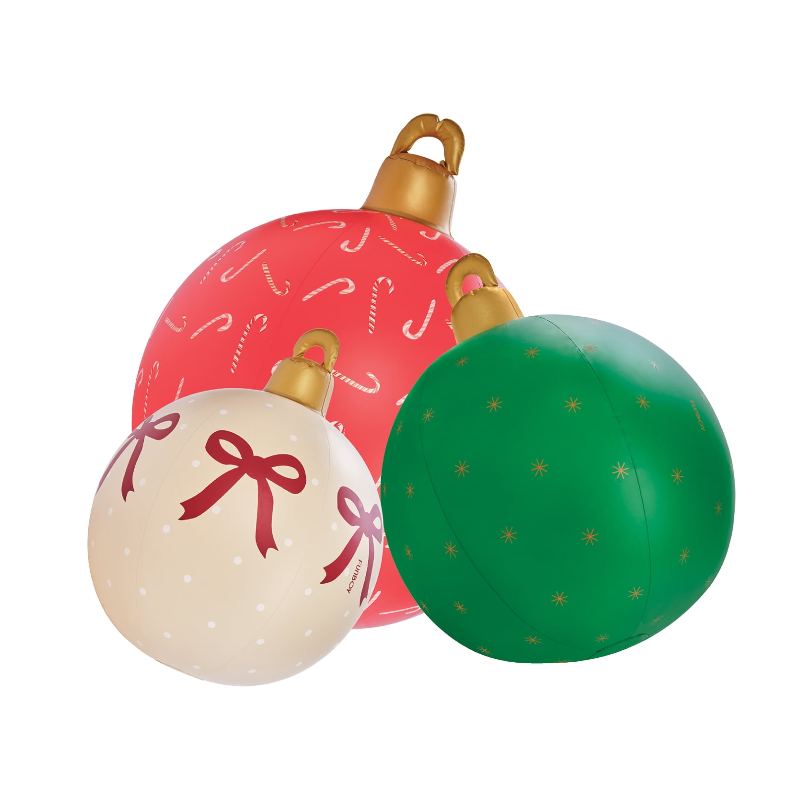 FUNBOY Inflatable Holiday Ornaments – 3-Pack