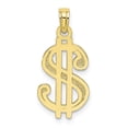 thumbnail image 1 of FB Jewels 10K Yellow Gold Dollar Sign Textured Pendant, 1 of 4