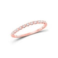 thumbnail image 1 of FB Jewels 10kt Rose Gold Womens Round Diamond Stackable Band Ring 1/6 Cttw, 1 of 4