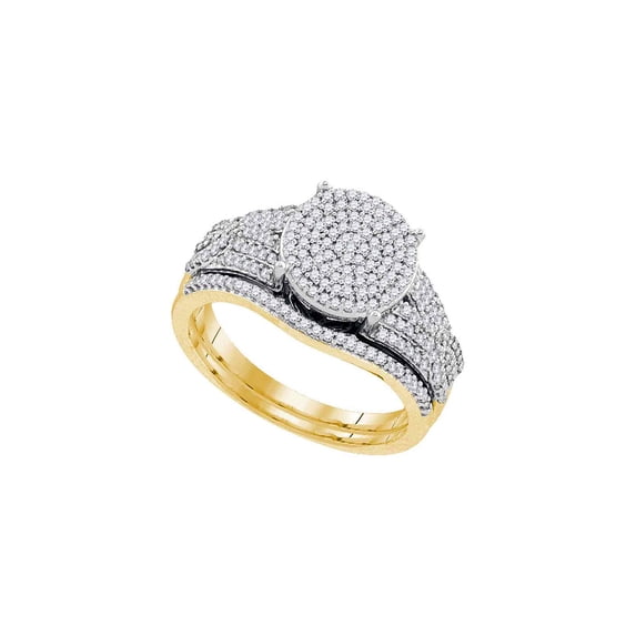 FB Jewels 10kt Rose Gold Womens Round Red Color Enhanced Diamond Striped Band Ring 3/8 Cttw