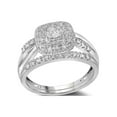 thumbnail image 1 of FB Jewels 10kt White Gold Round Diamond Bridal Wedding Ring Band Set 1/3 Cttw Size 6.5, 1 of 3