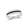 thumbnail image 1 of FB Jewels 10kt White Gold Womens Round Brown Diamond Square Cluster Ring 1/2 Cttw, 1 of 1
