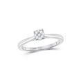 thumbnail image 1 of FB Jewels 10kt White Gold Womens Round Diamond Cluster Ring 1/6 Cttw, 1 of 1