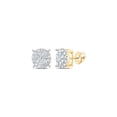 thumbnail image 1 of FB Jewels 10kt White Gold Womens Round Diamond Fashion Cluster Earrings 1/5 Cttw, 1 of 1