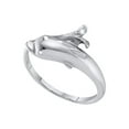 thumbnail image 1 of FB Jewels 10kt White Gold Womens Round Diamond Heart Ring 1/5 Cttw Size 8, 1 of 1
