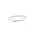 thumbnail image 1 of FB Jewels 10kt White Gold Womens Round Diamond Single Row Stackable Band Ring 1/8 Cttw Size 5, 1 of 4