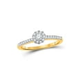 thumbnail image 1 of FB Jewels 10kt Yellow Gold Round Diamond Solitaire Bridal Wedding Engagement Ring 1/3 Cttw Size 8, 1 of 1