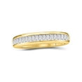 thumbnail image 1 of FB Jewels 10kt Yellow Gold Womens Baguette Diamond Wedding Anniversary Band 1/6 Cttw Size 5, 1 of 1