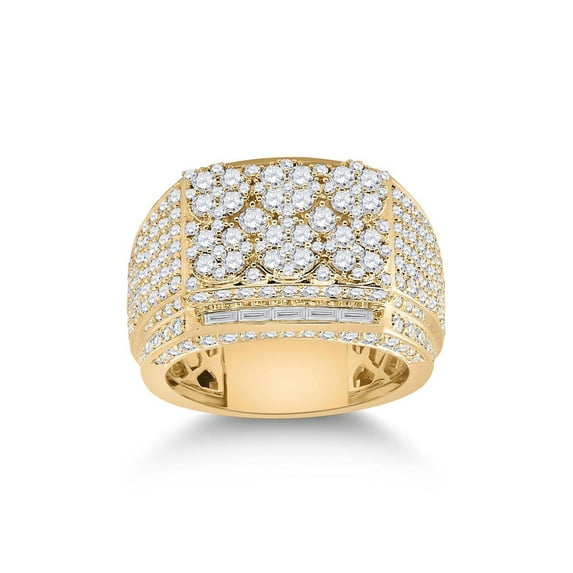 FB Jewels 10kt Yellow Gold Womens Round Diamond Dolphin Animal Ring .03 Cttw Size 5.5