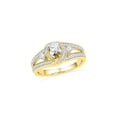thumbnail image 1 of FB Jewels 10kt Yellow Gold Womens Round Diamond Solitaire Bridal Wedding Engagement Ring 1/2 Cttw, 1 of 1