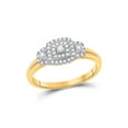 thumbnail image 1 of FB Jewels 10kt Yellow Gold Womens Round Diamond Solitaire Bridal Wedding Engagement Ring 1/4 Cttw, 1 of 1