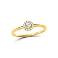 thumbnail image 1 of FB Jewels 10kt Yellow Gold Womens Round Diamond Solitaire Stackable Band Ring 1/5 Cttw, 1 of 4