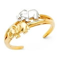 thumbnail image 1 of FB Jewels 14K Gold Elephant Toe Ring Size 6, 1 of 1