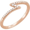 thumbnail image 1 of FB Jewels 14K Rose Gold 1/8 CTW Diamond Stackable Ring Size 7, 1 of 2