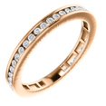 thumbnail image 1 of FB Jewels 14K Rose Gold 3/8 CTW Diamond Stackable Ring Size 7, 1 of 3
