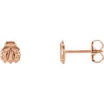 thumbnail image 1 of FB Jewels 14K Rose Gold Ladybug Earrings, 1 of 2