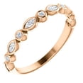 thumbnail image 1 of FB Jewels 14K Rose Gold Polished 1/4 CTW Diamond Anniversary Wedding Ring Band Size 7, 1 of 3