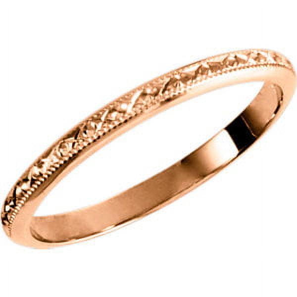 FB Jewels 14K Rose Gold Wedding Ring Band Size 5.5 - Walmart.com