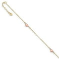 thumbnail image 1 of FB Jewels 14K Tri Color Gold Adjustable Puffed Heart, 1 of 4