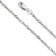 thumbnail image 1 of FB Jewels 14K White Gold 1.5MM Singapore Chain Necklace - 16 Inches, 1 of 1