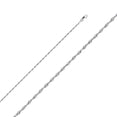 thumbnail image 1 of FB Jewels 14K White Gold 2MM Solid Lobster Claw Clasp Diamond-Cut Rope Chain Necklace - 20 Inches, 1 of 1