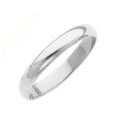 thumbnail image 1 of FB Jewels 14K White Gold 2mm Solid Domed Traditional Comfort Fit Plain Women's Wedding Ring Band Size 10.5, 1 of 1