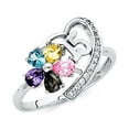 thumbnail image 1 of FB Jewels 14K White Gold Fifteen 15 Years Birthday Quincea–era Cubic Zirconia CZ Fashion Anniversary Ring Size 12, 1 of 1